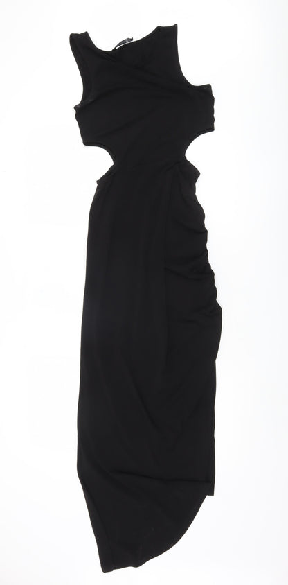ONLY Women's Black Bodycon Dress Size 8 Cut Out Design