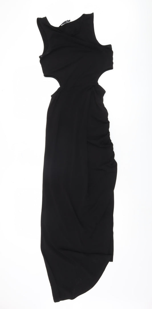 ONLY Women's Black Bodycon Dress Size 8 Cut Out Design