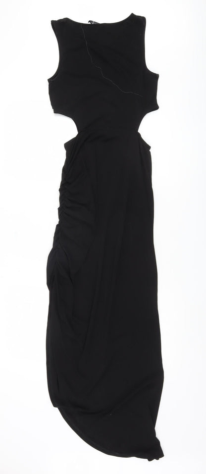 ONLY Women's Black Bodycon Dress Size 8 Cut Out Design