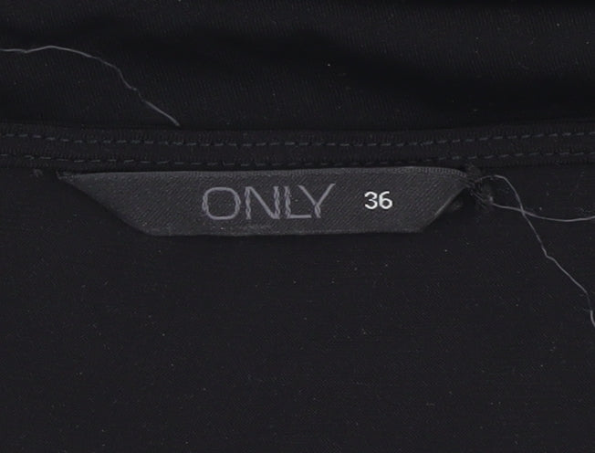 ONLY Women's Black Bodycon Dress Size 8 Cut Out Design