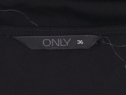 ONLY Women's Black Bodycon Dress Size 8 Cut Out Design