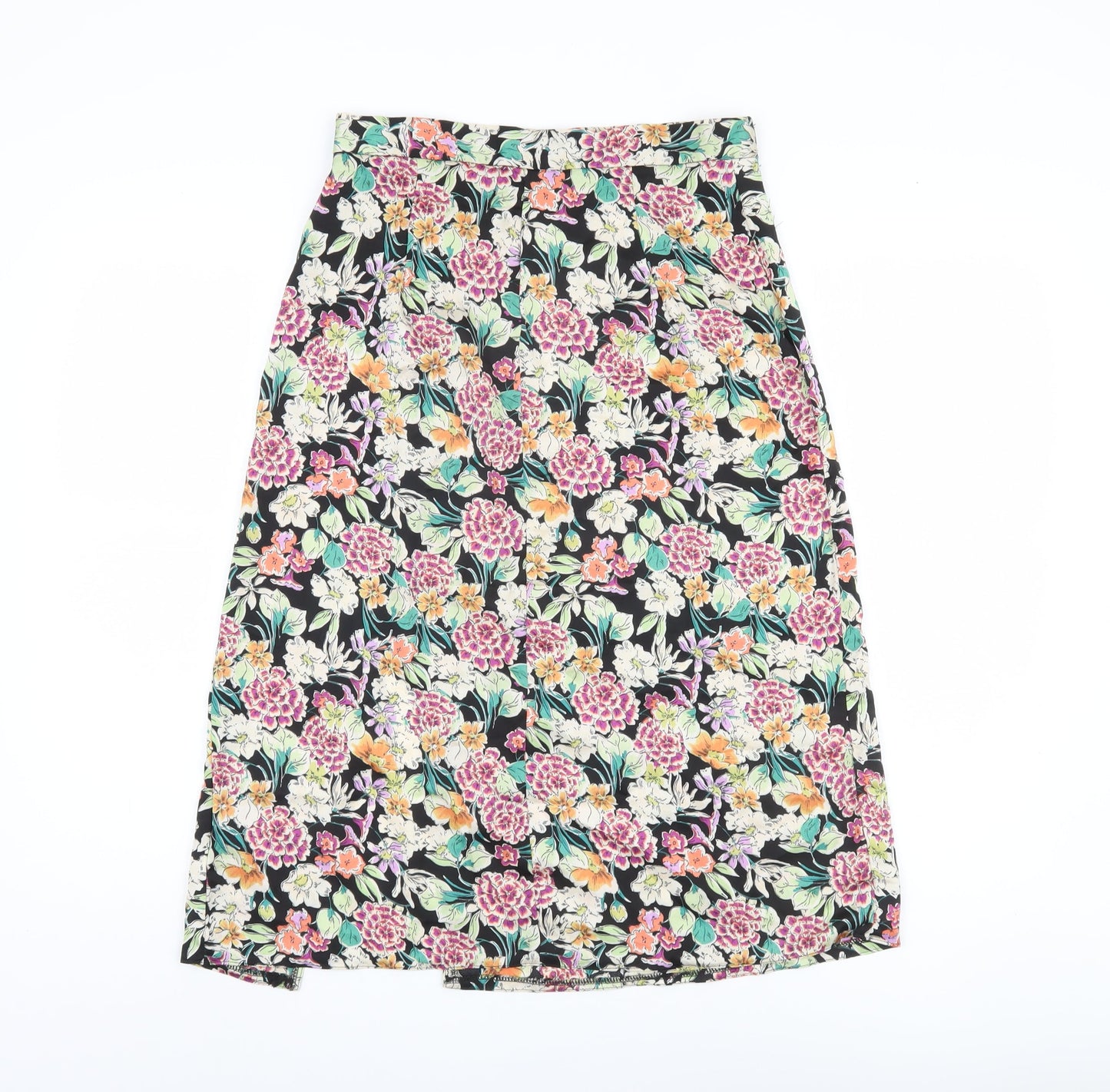 Brave Soul Women's Black Floral Skirt S