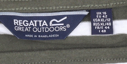 Womens UK Size 16 Regatta Green  T-Shirt