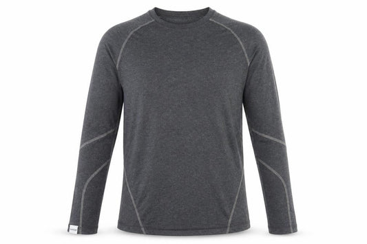 Oxylane Men's Grey Long Sleeve Top - Size S, Activewear