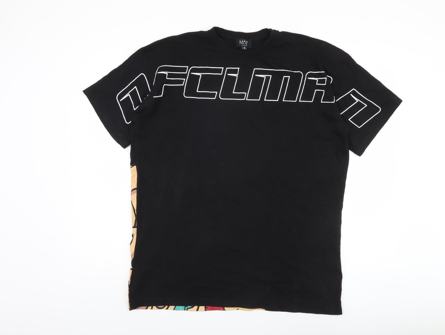 Mens UK Size S boohooMAN Black  T-Shirt