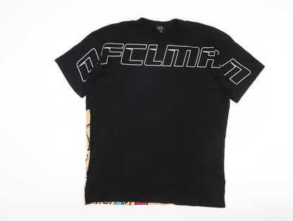 Mens UK Size S boohooMAN Black  T-Shirt