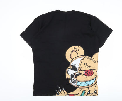 Mens UK Size S boohooMAN Black  T-Shirt