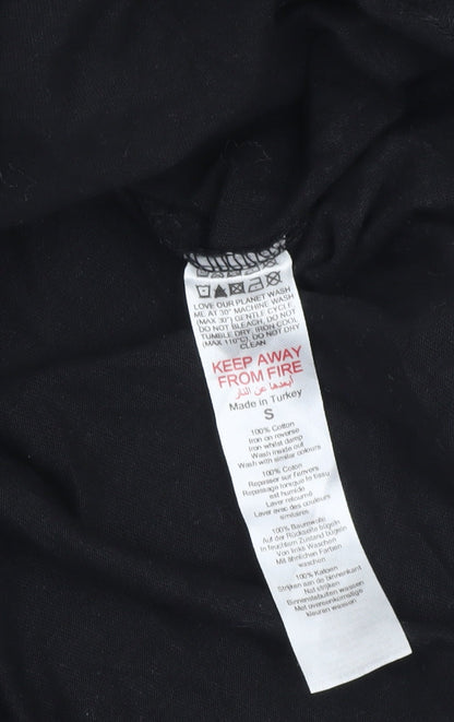 Mens UK Size S boohooMAN Black  T-Shirt