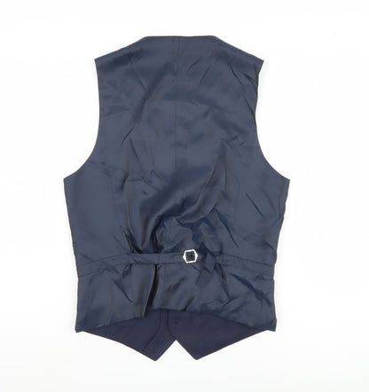 Marks and Spencer Men's Blue Waistcoat, Size S 36"