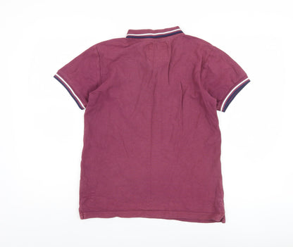 Charles Wilson Unisex Purple Polo Shirt Size S