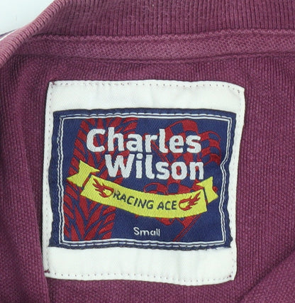 Charles Wilson Unisex Purple Polo Shirt Size S