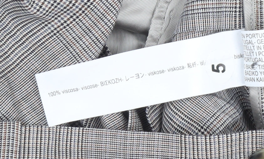 Massimo Dutti Women's Grey Pleated Midi Skirt Size 14