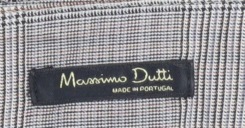 Massimo Dutti Women's Grey Pleated Midi Skirt Size 14