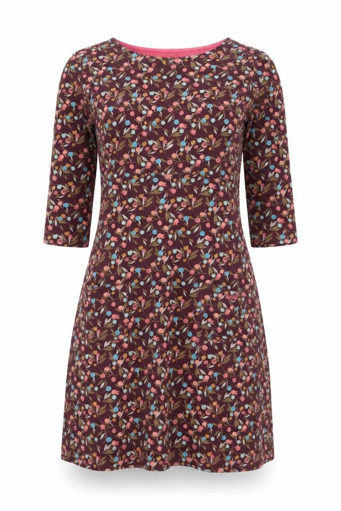 Front view of Weird Fish Women’s Multicoloured Floral Dress