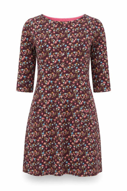 Front view of Weird Fish Women’s Multicoloured Floral Dress