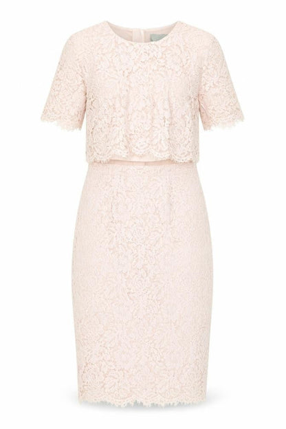 ASOS Women's Pink Lace Sheath Dress Size 12