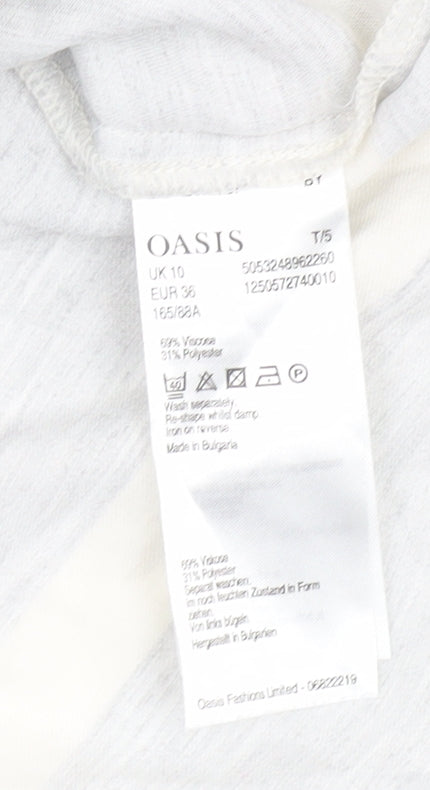 Womens UK Size 10 Oasis Grey  T-Shirt