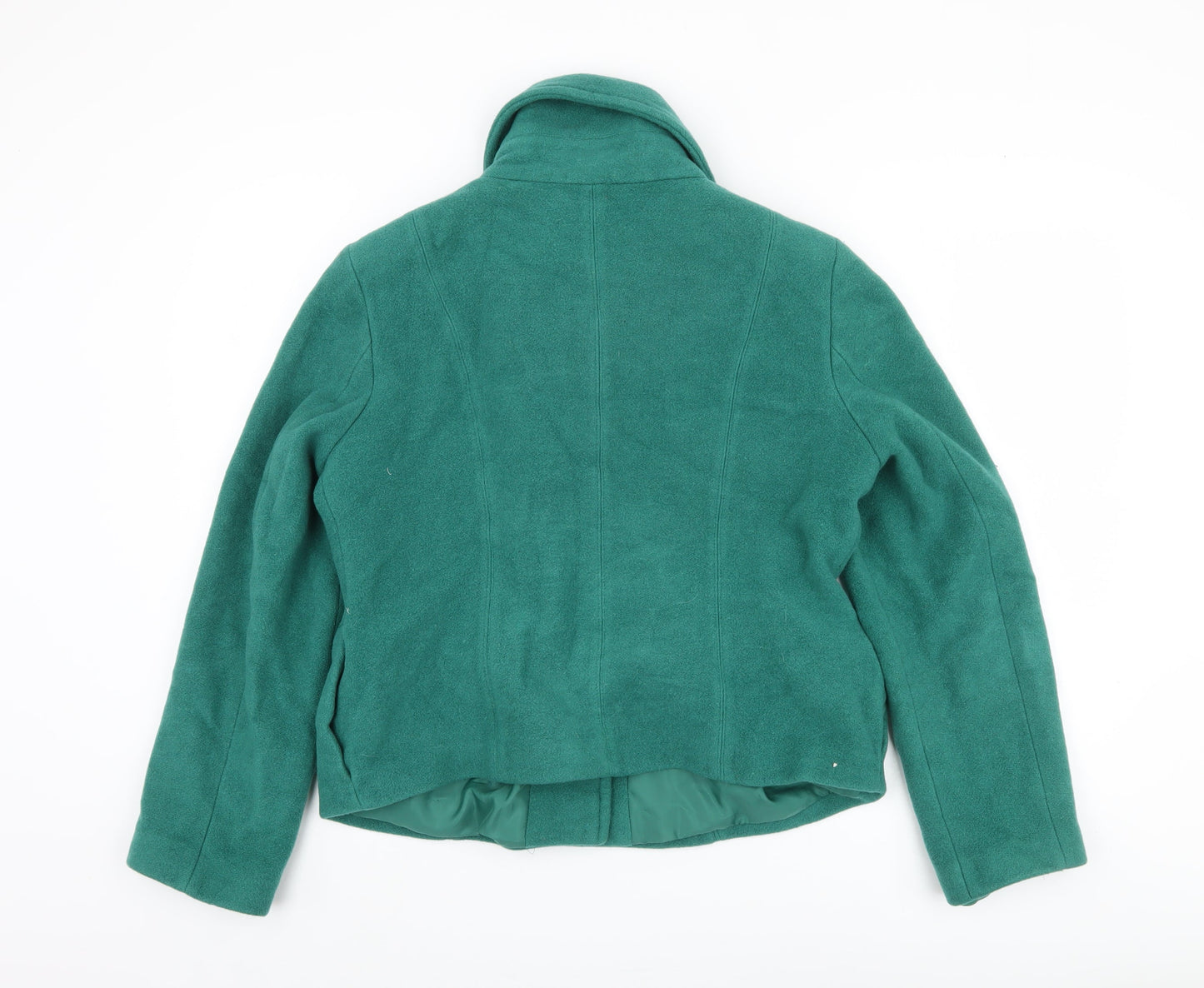 Womens UK Size 16 Marks and Spencer Green Pea Coat