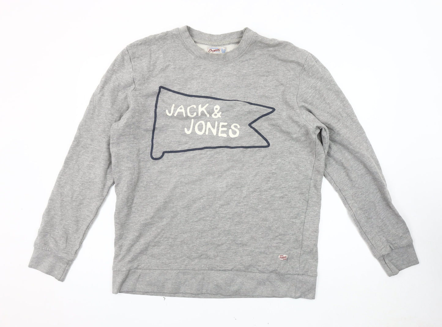 Mens UK Size XL JACK & JONES Grey Pullover Sweatshirt