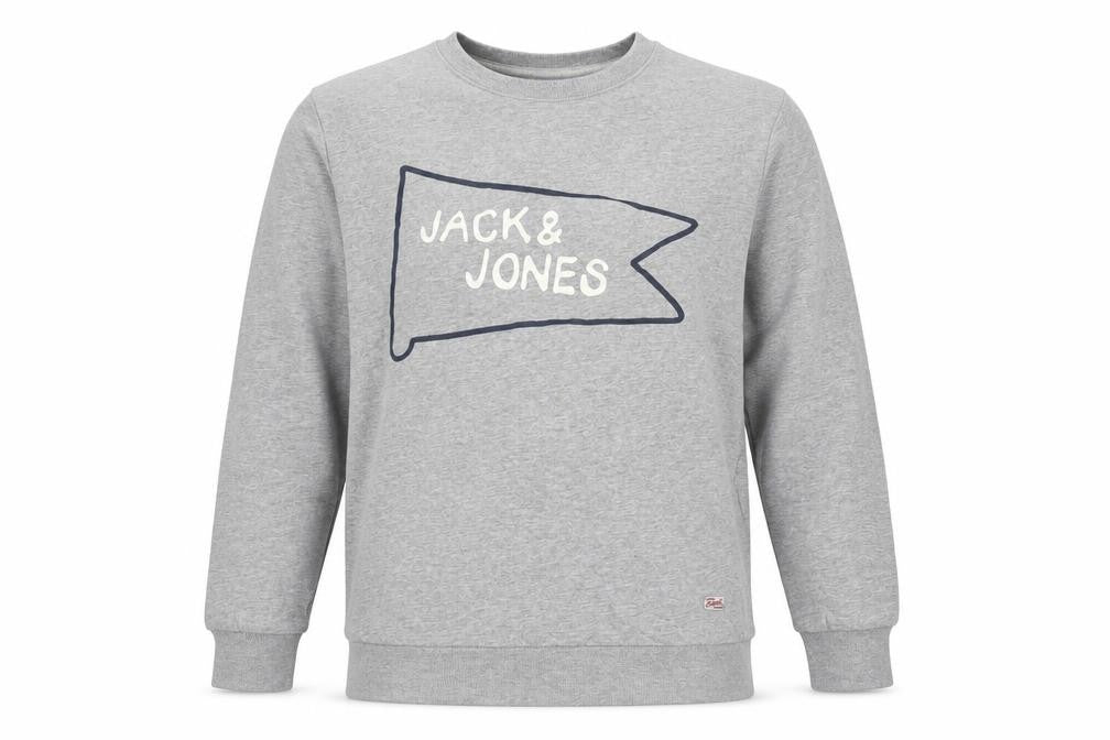 Mens UK Size XL JACK & JONES Grey Pullover Sweatshirt