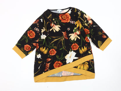 Blue Vanilla Women's Floral Blouse, Multicoloured, M