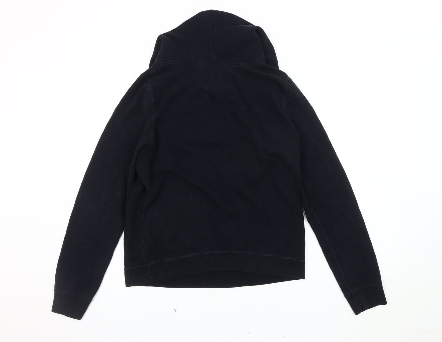 Hollister Women's Black Hoodie, Size L, Logo Accent