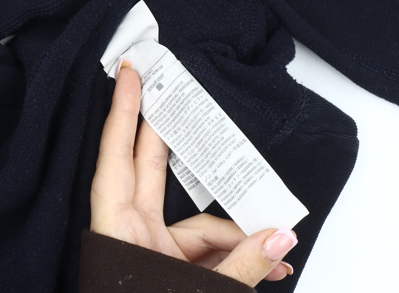 Hollister Women's Black Hoodie, Size L, Logo Accent