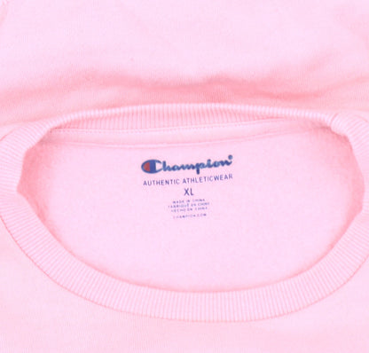 Champion Girls Pink XL Pullover Sweatshirt with Logo
