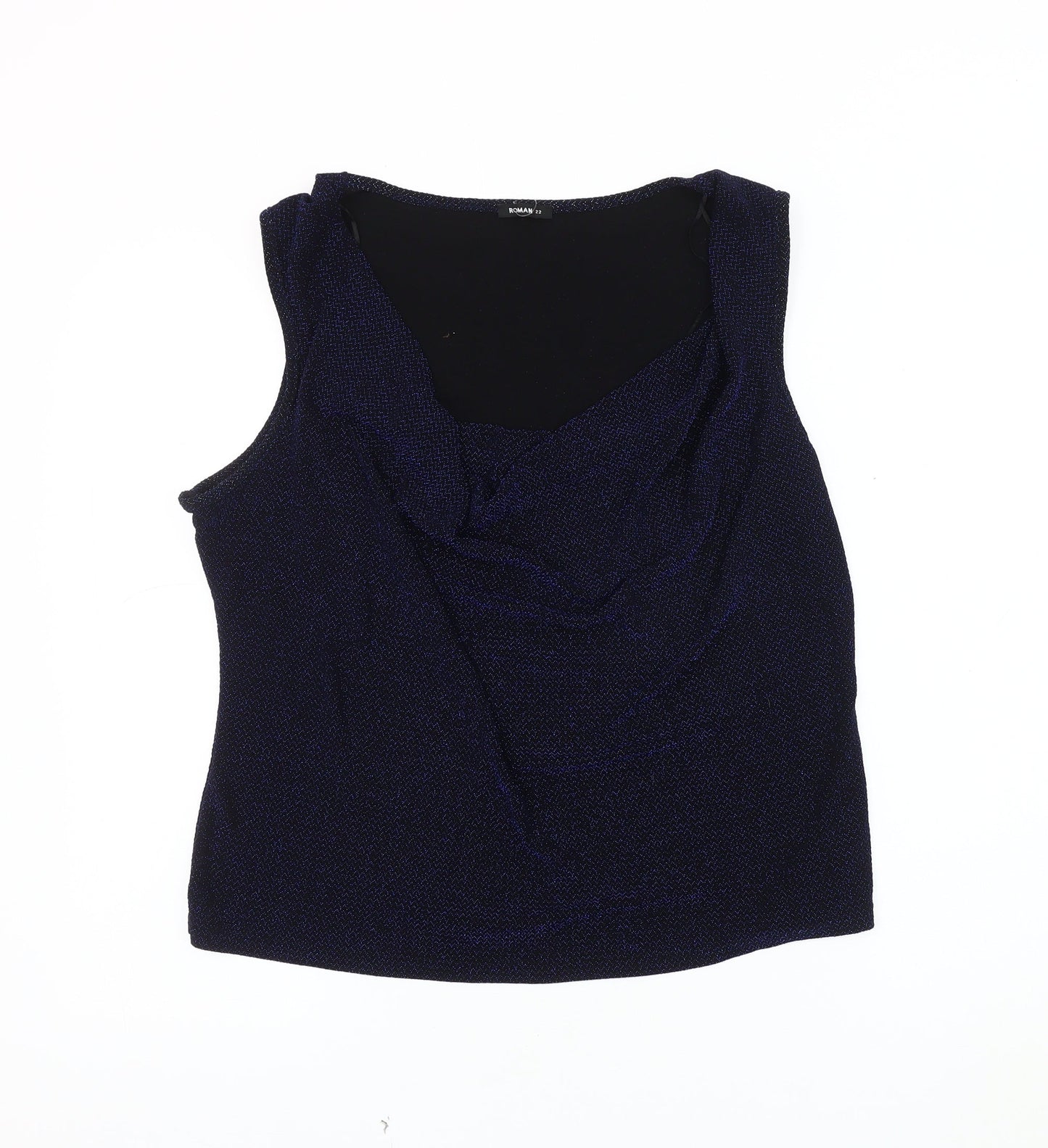 Womens UK Size 22 Roman Blue  Tank