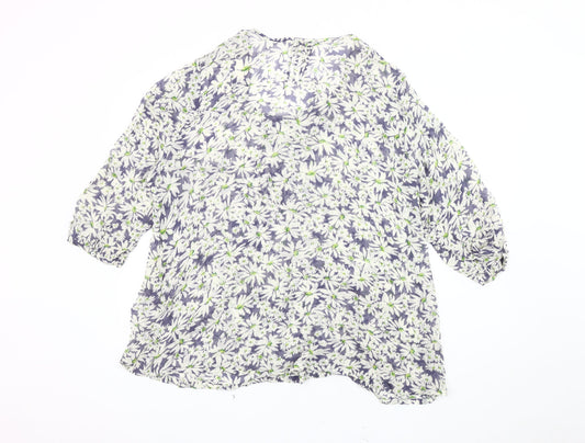 Womens UK Size 18 Capri Multicoloured  Blouse