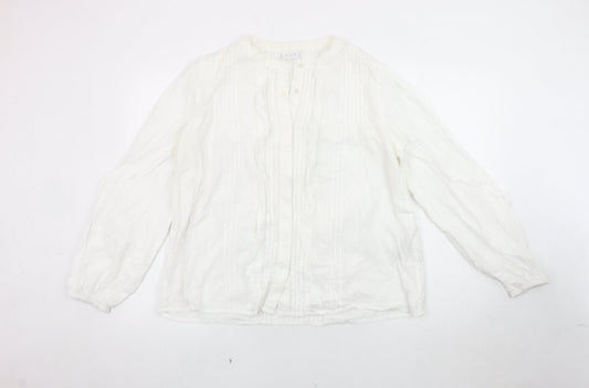 Womens UK Size 16 VILA White Basic Blouse