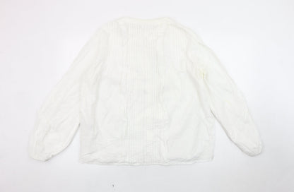 Womens UK Size 16 VILA White Basic Blouse