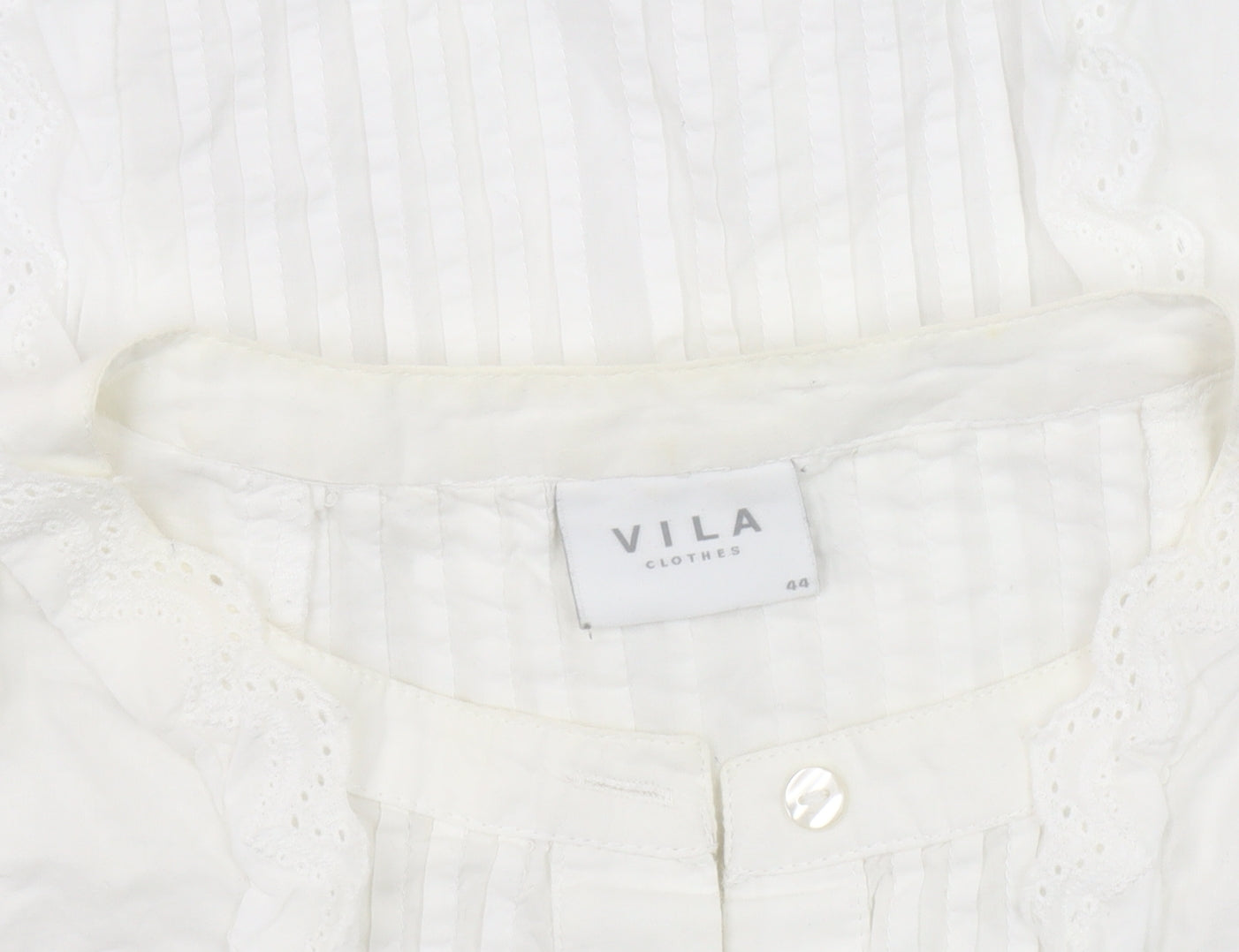 Womens UK Size 16 VILA White Basic Blouse