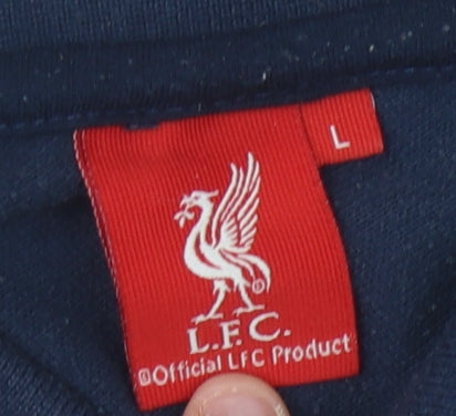 Liverpool FC Men's Blue Polo Shirt Size L