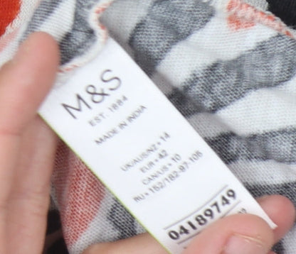 Womens UK Size 14 Marks and Spencer Multicoloured  T-Shirt