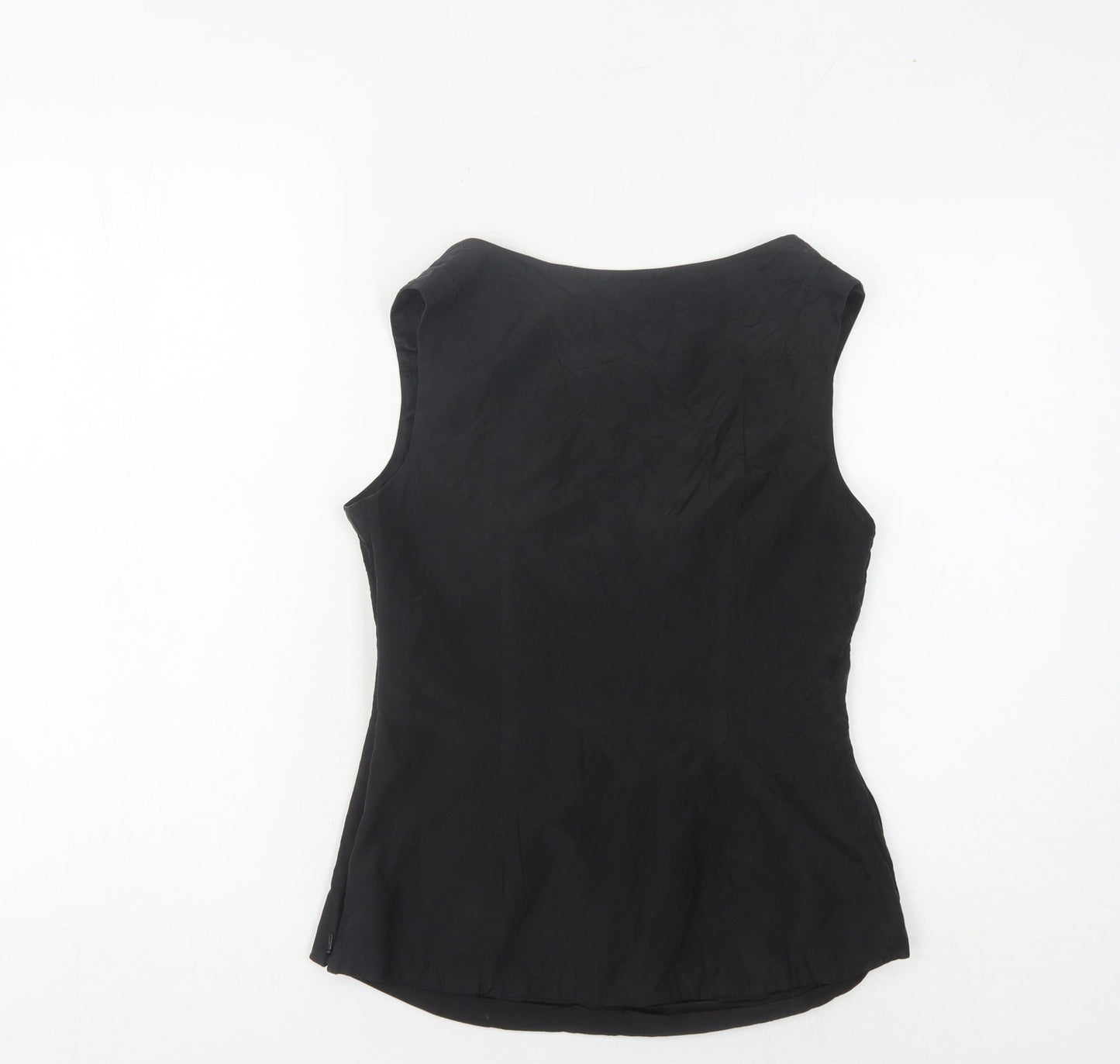 Coast Women’s Black Silk Beaded Blouse Size 10