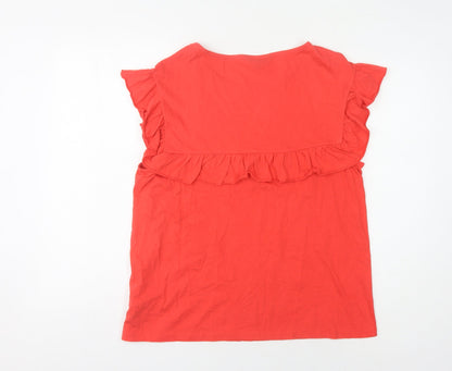 Womens UK Size 18 NEXT Red Basic T-Shirt