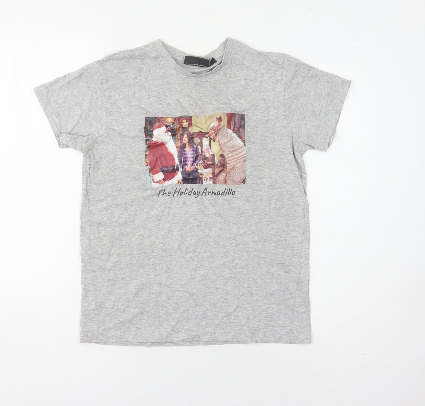 Unisex Adults UK Size S Friends Grey  T-Shirt