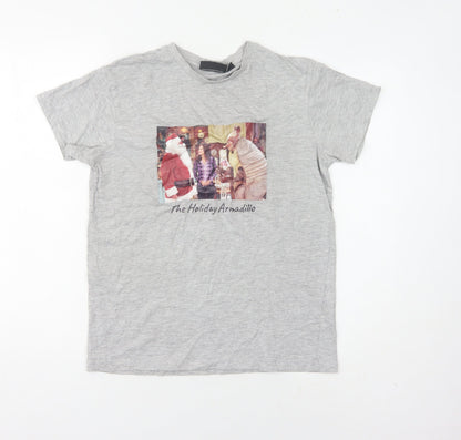 Unisex Adults UK Size S Friends Grey  T-Shirt