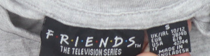Unisex Adults UK Size S Friends Grey  T-Shirt