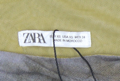 Zara Women's Tie Dye Asymmetric Bodysuit XS