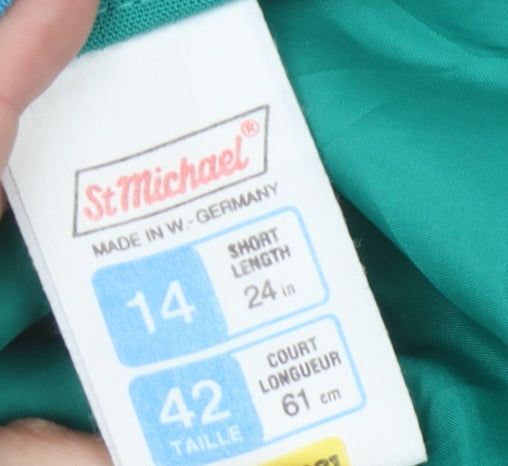 Marks and Spencer Green Pencil Skirt Women Size 14