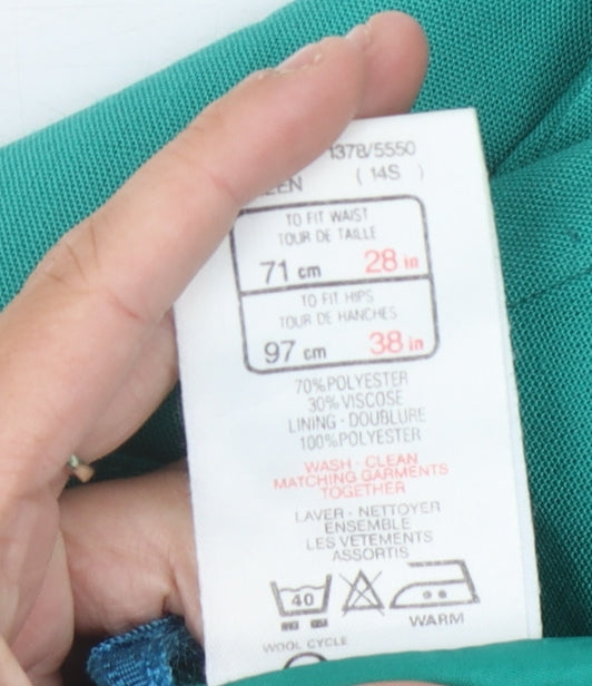 Marks and Spencer Green Pencil Skirt Women Size 14