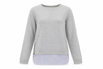 Dorothy Perkins Women's Grey Pullover Sweatshirt - Size 8