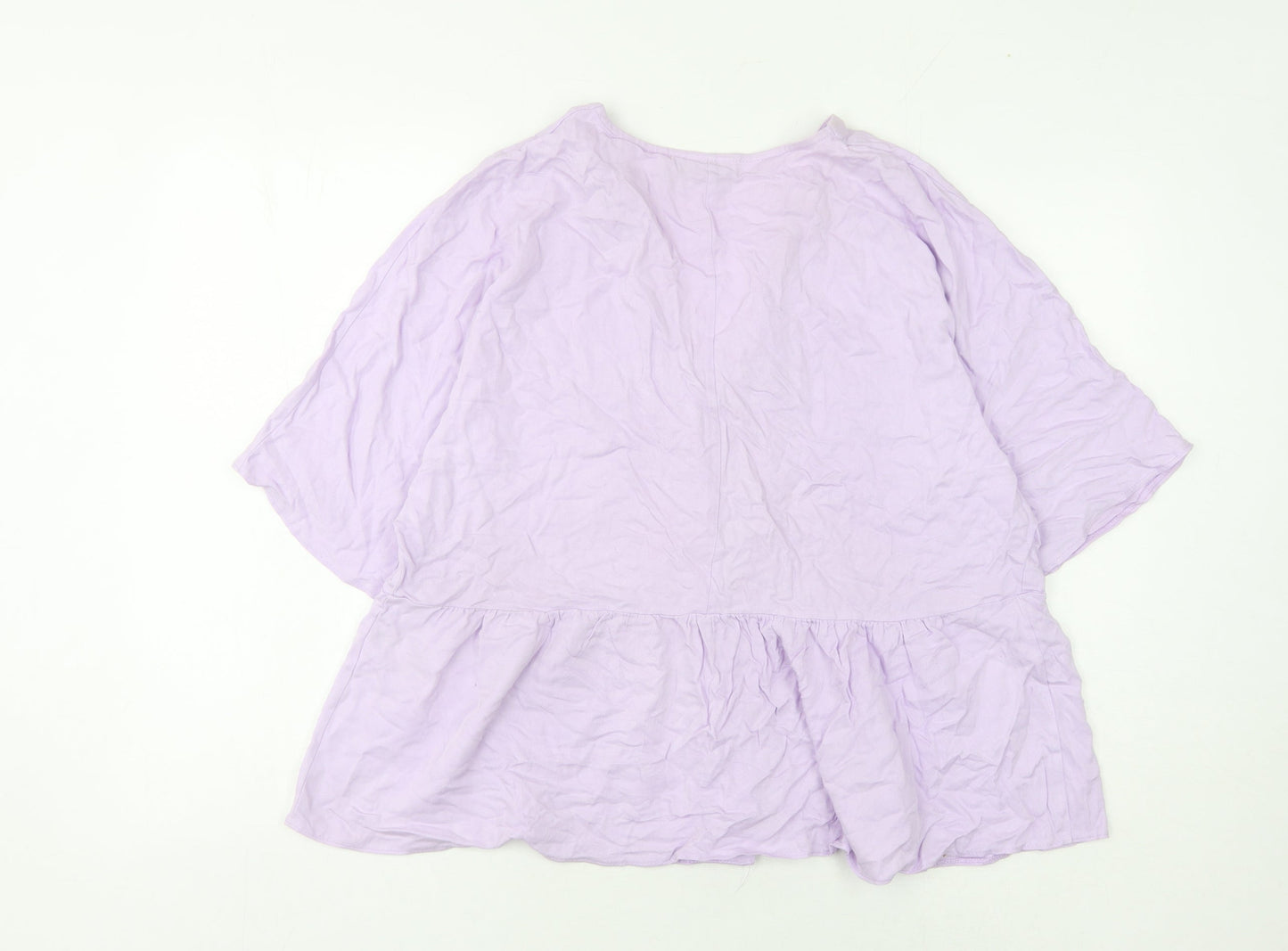 Womens UK Size 16 ASOS Design Purple Basic Blouse