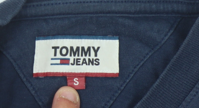 Tommy Jeans Men's Blue Logo T-Shirt Size S