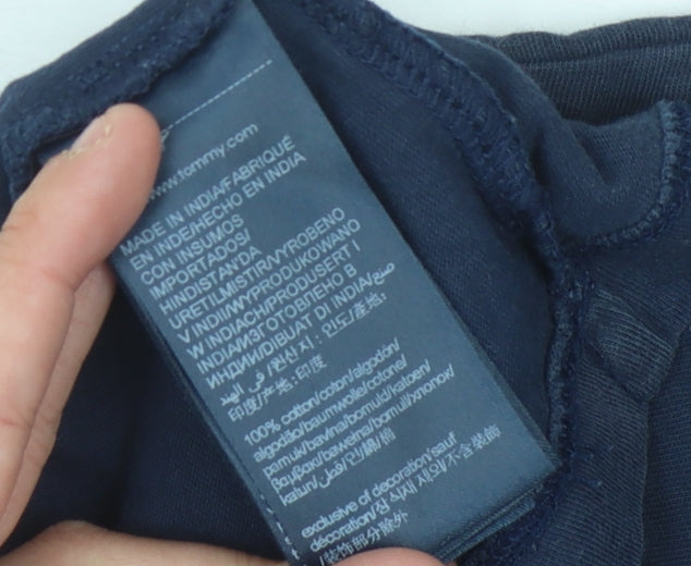 Tommy Jeans Men's Blue Logo T-Shirt Size S