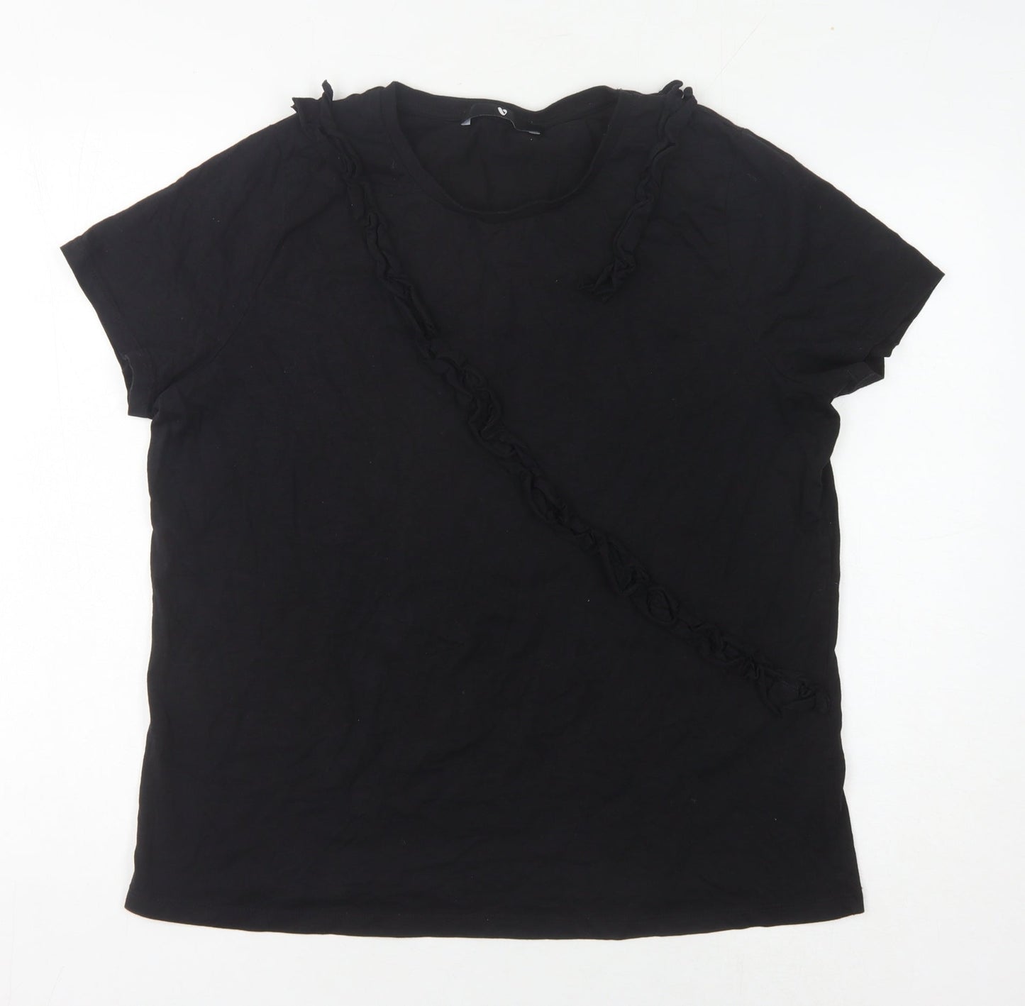Womens UK Size 16 V by Very Black  T-Shirt