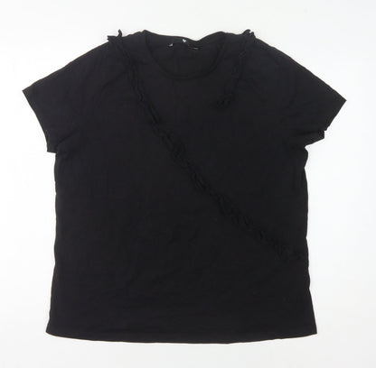 Womens UK Size 16 V by Very Black  T-Shirt