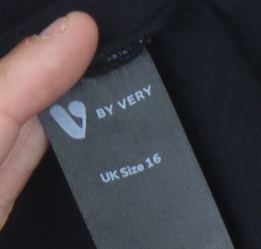 Womens UK Size 16 V by Very Black  T-Shirt